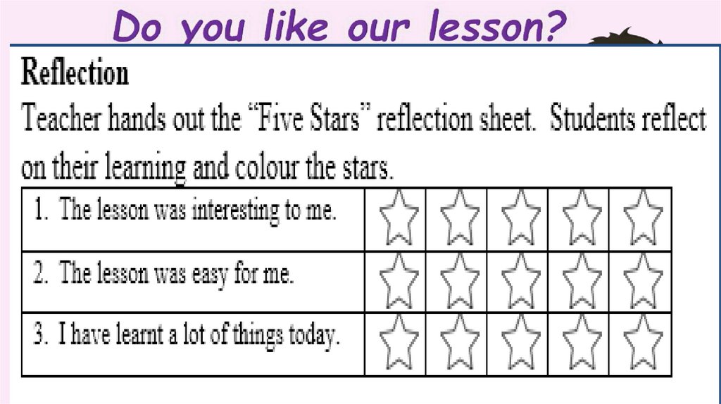 Do you like our lesson?
