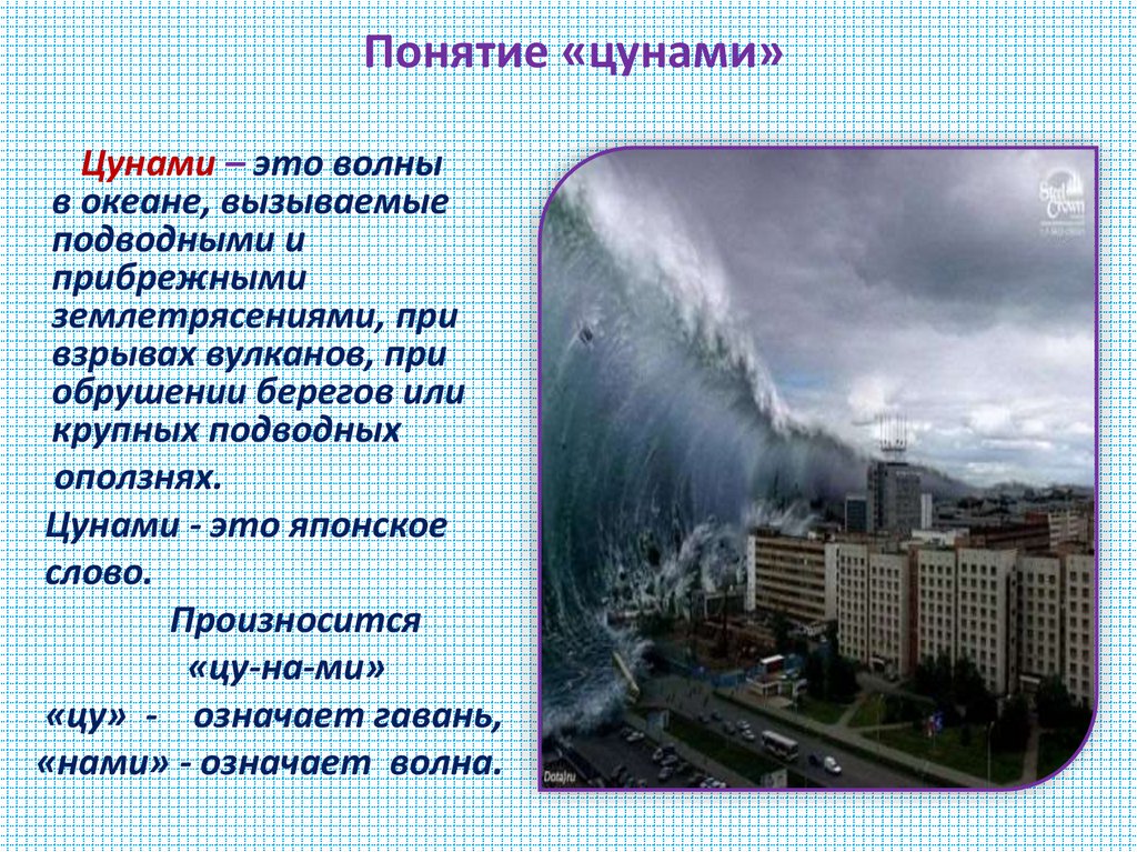 Понятие «цунами»