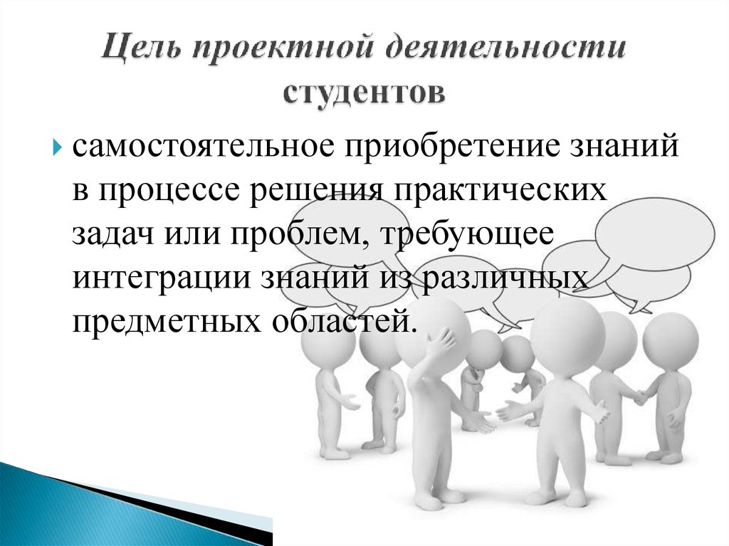 Цель проектной деятельности студентов