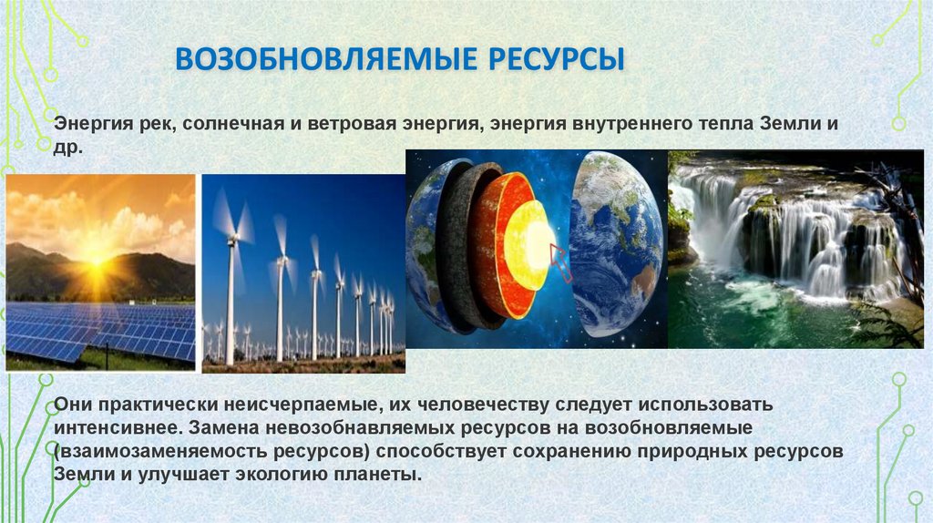 Возобновляемые ресурсы