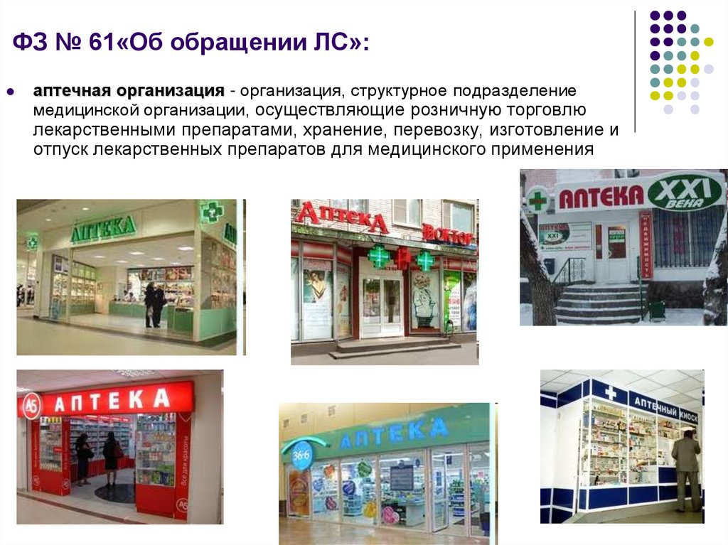ФЗ № 61«Об обращении ЛС»: