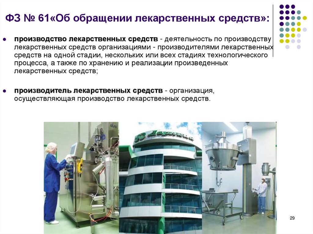 ФЗ № 61«Об обращении лекарственных средств»: