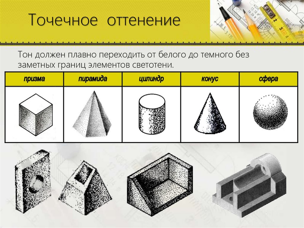 Точечное оттенение