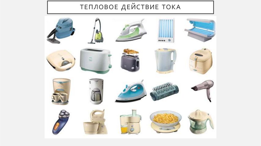 Тепловое действие тока