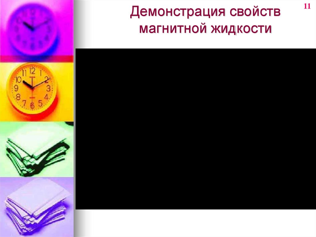 Демонстрация свойств магнитной жидкости