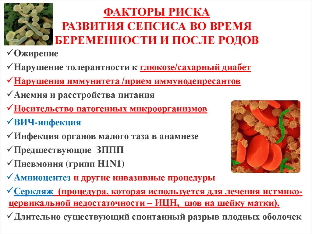 ФАКТОРЫ РИСКА РАЗВИТИЯ СЕПСИСА ВО ВРЕМЯ БЕРЕМЕННОСТИ И ПОСЛЕ РОДОВ