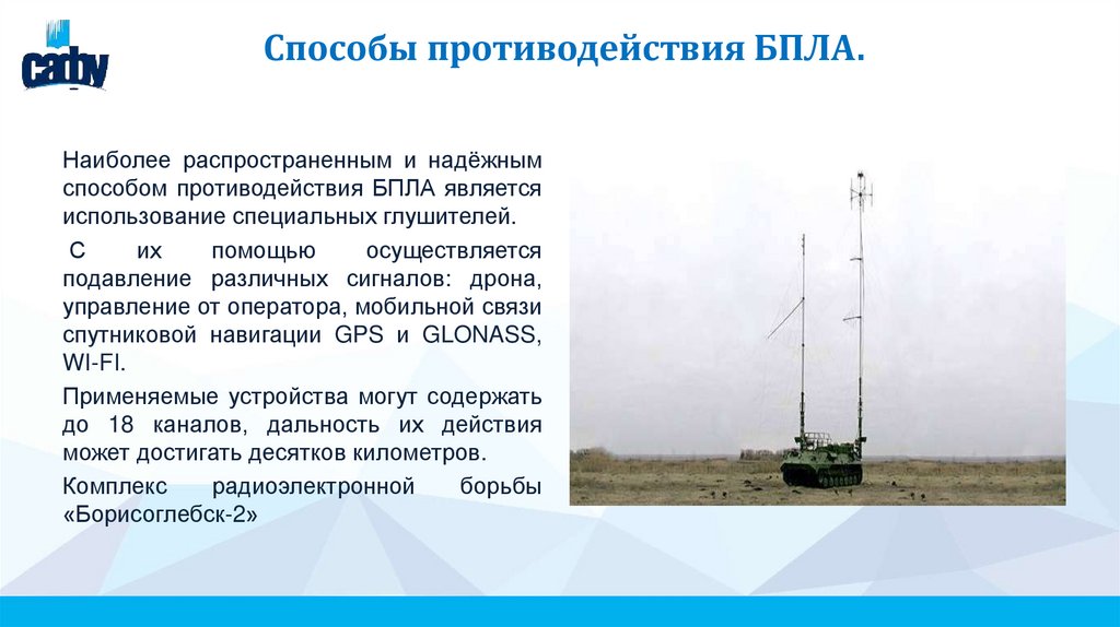 Способы противодействия БПЛА.