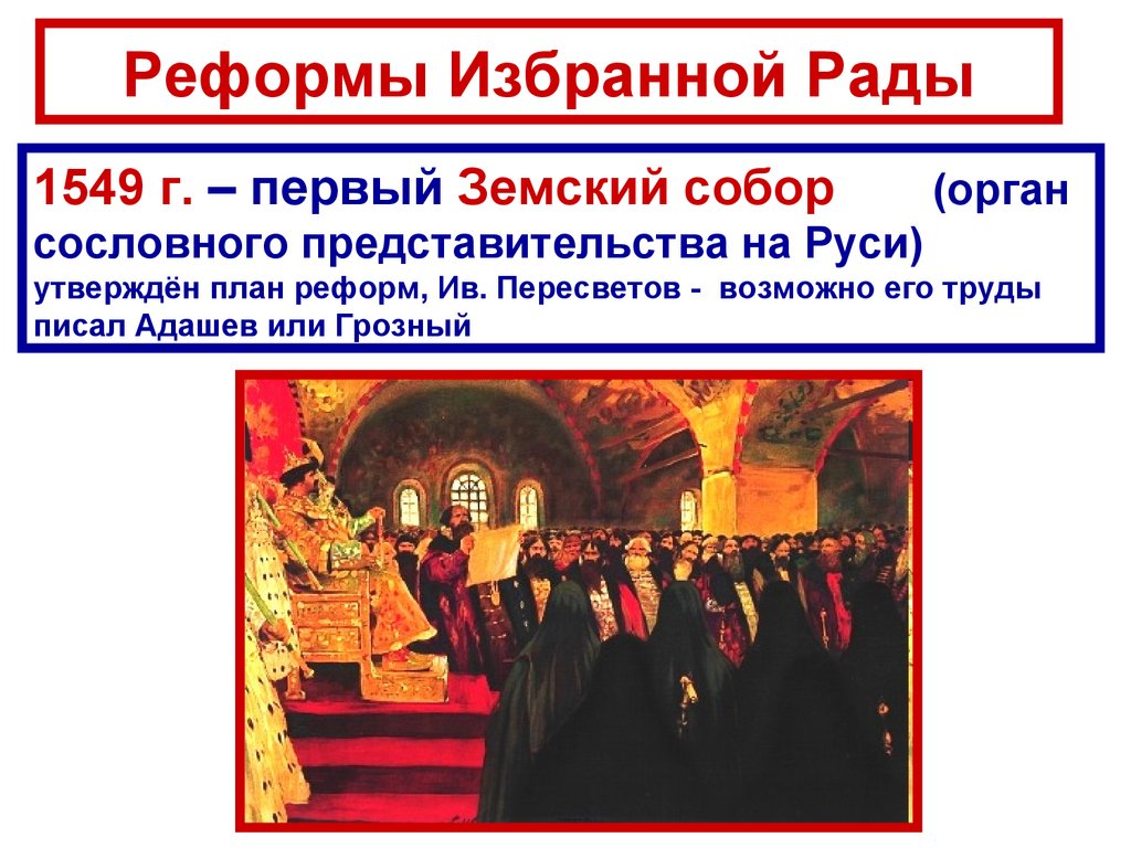 Реформы Избранной Рады