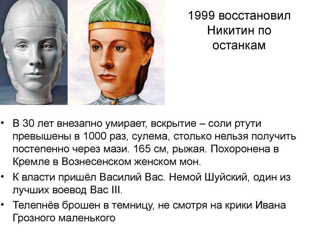 1999 восстановил Никитин по останкам