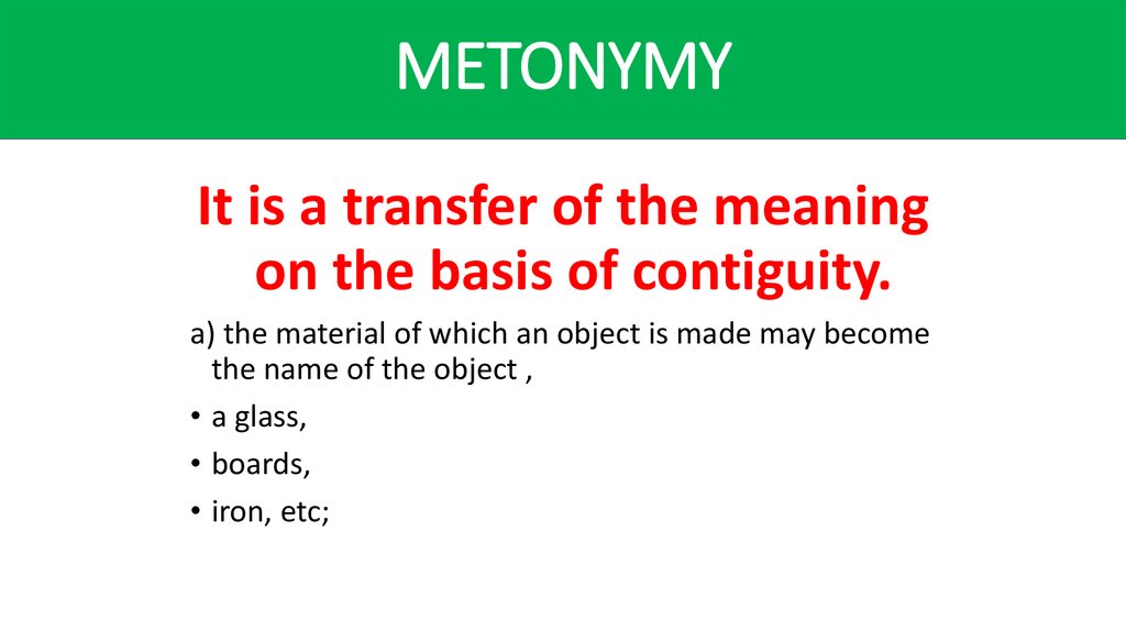 METONYMY