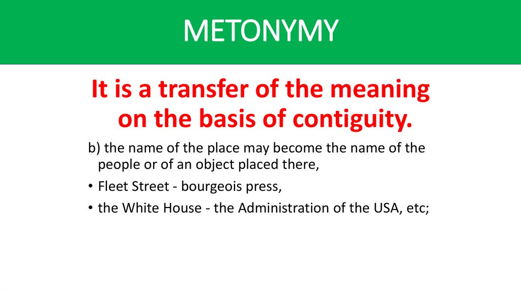 METONYMY
