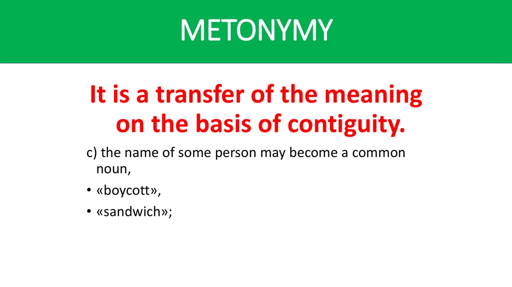 METONYMY
