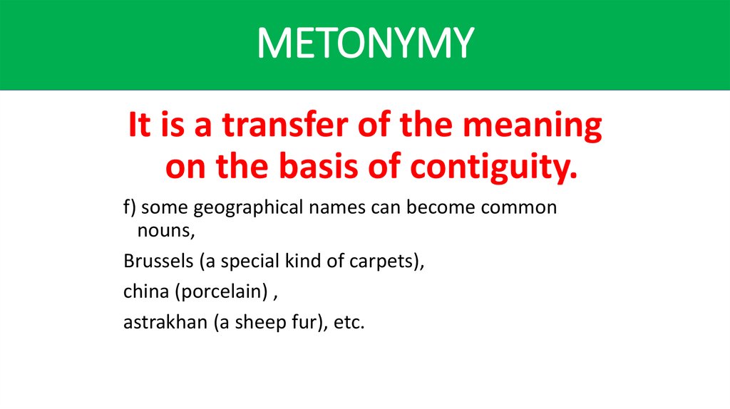 METONYMY