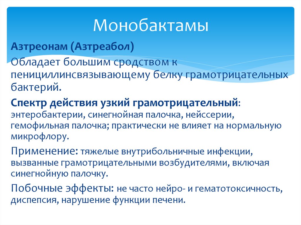 Монобактамы