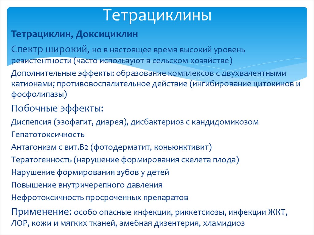 Тетрациклины