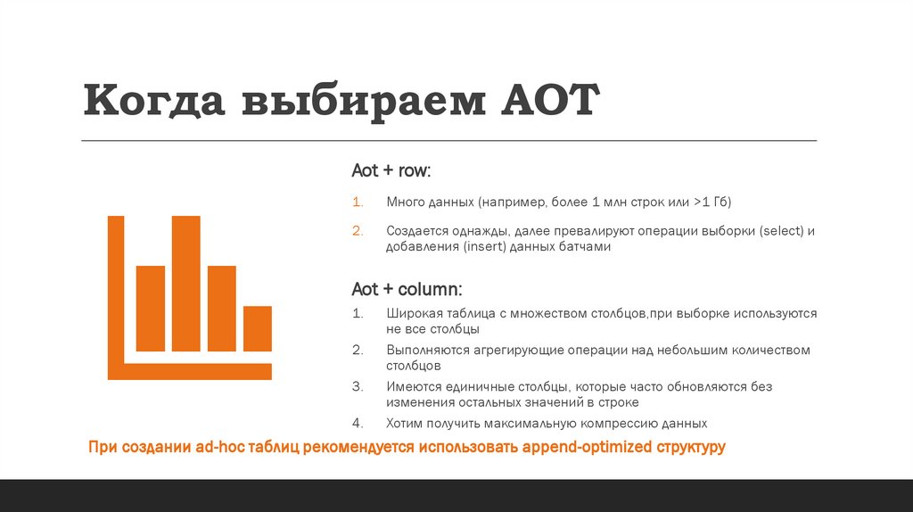 Когда выбираем АОТ