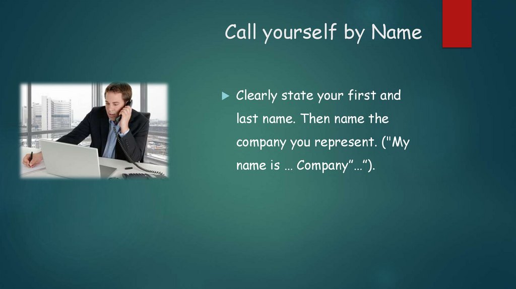 Call yourself by Name