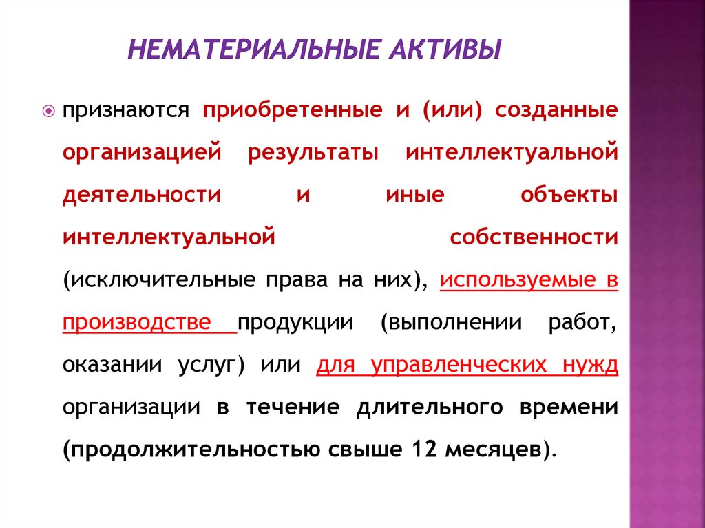 Нематериальные активы