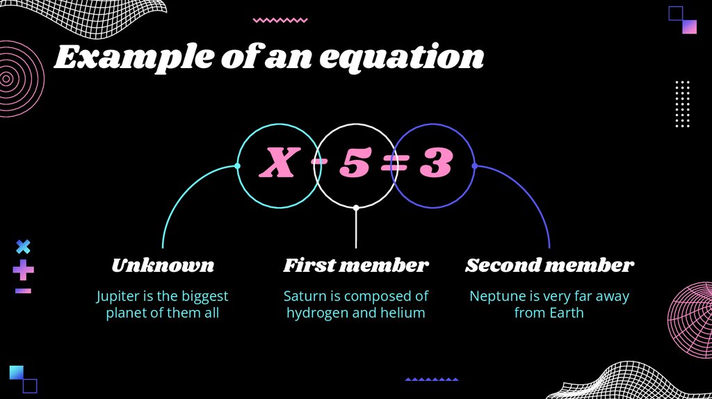 Example of an equation