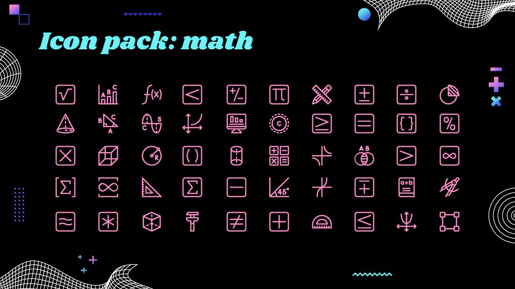 Icon pack: math