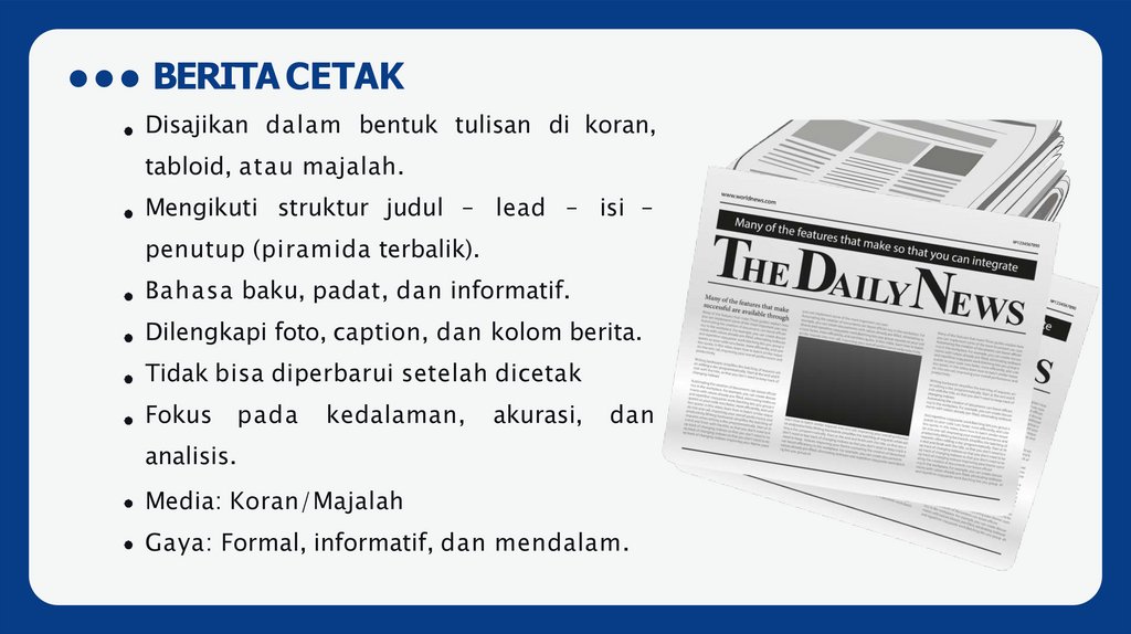 BERITA CETAK