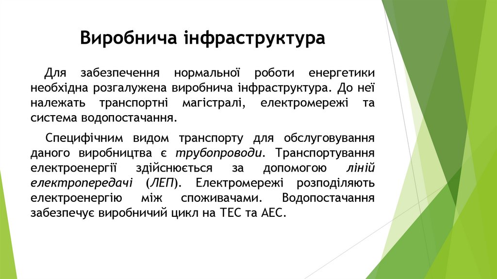 Виробнича інфраструктура