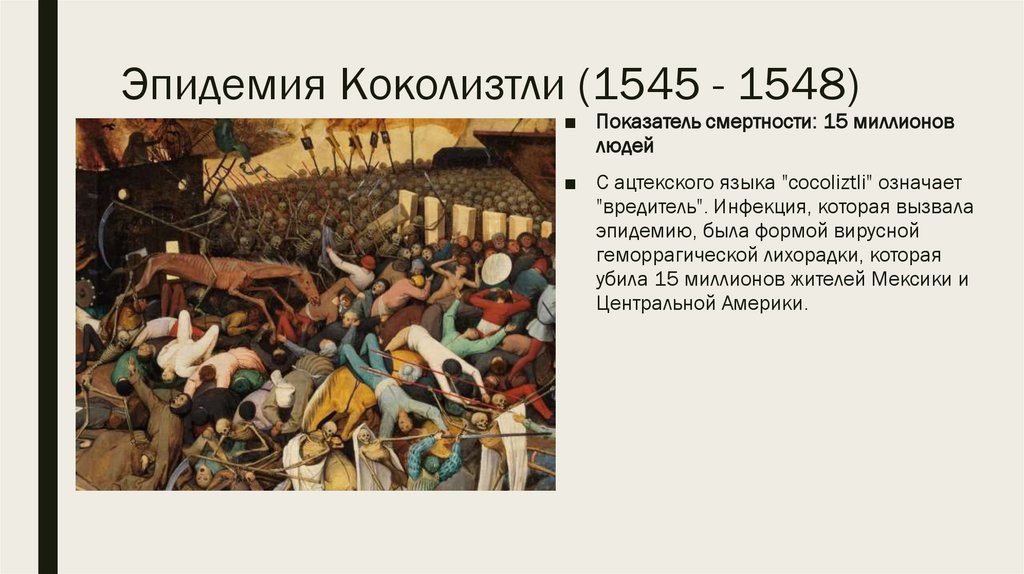 Эпидемия Коколизтли (1545 - 1548)