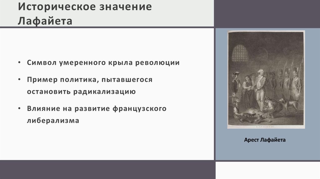 Историческое значение Лафайета