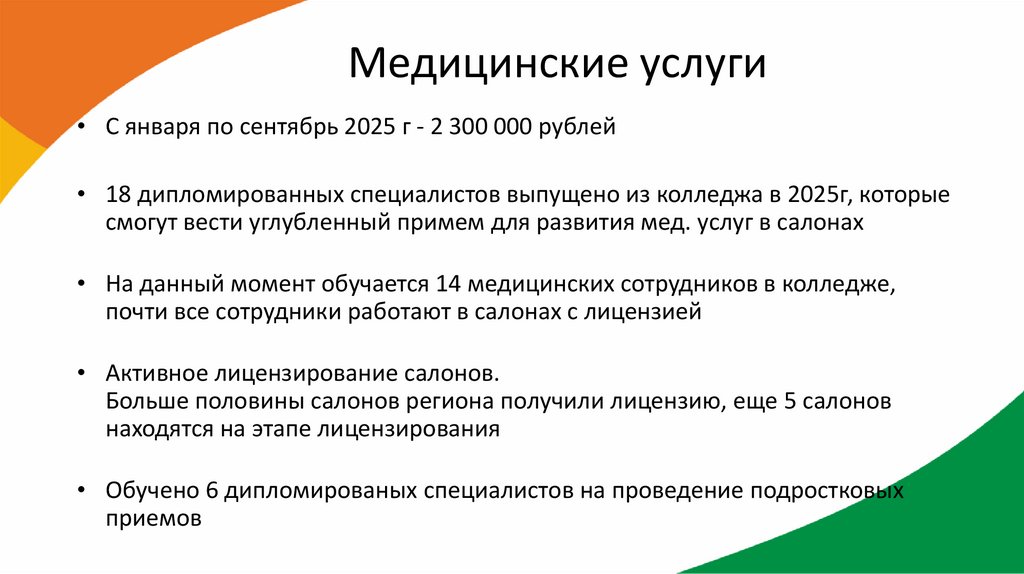 Медицинские услуги