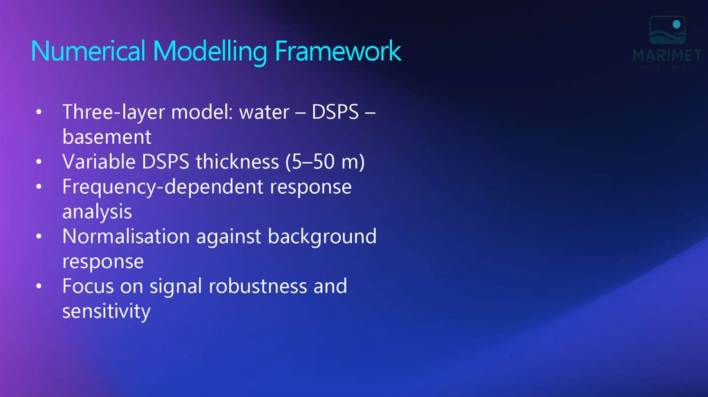 Numerical Modelling Framework