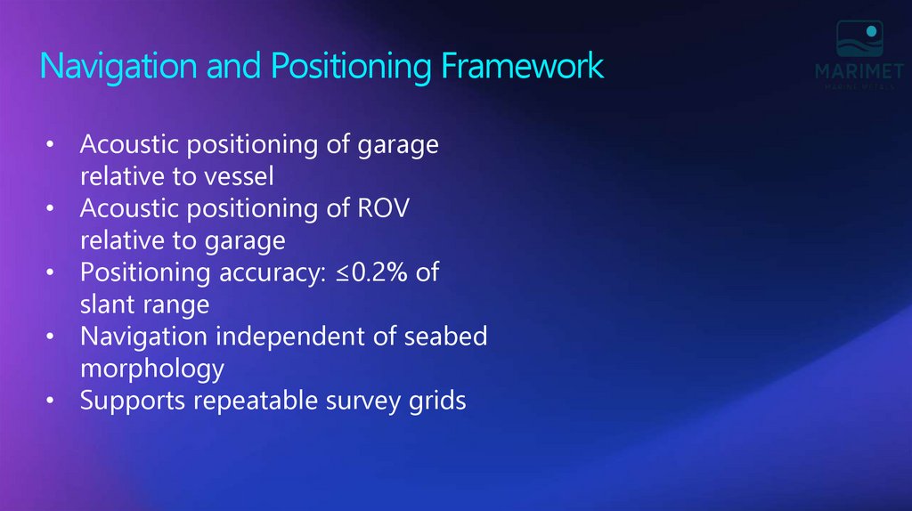 Navigation and Positioning Framework