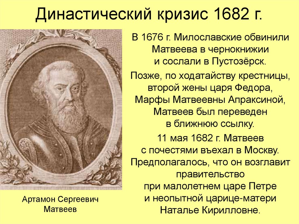 Династический кризис 1682 г.