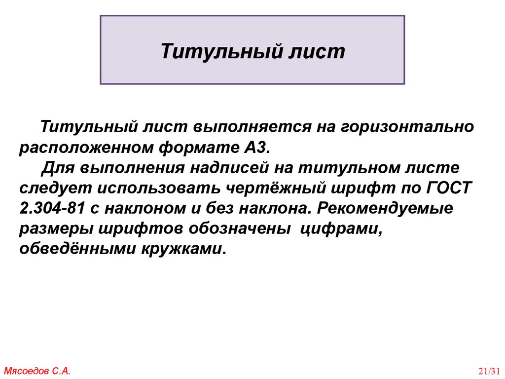 Титульный лист