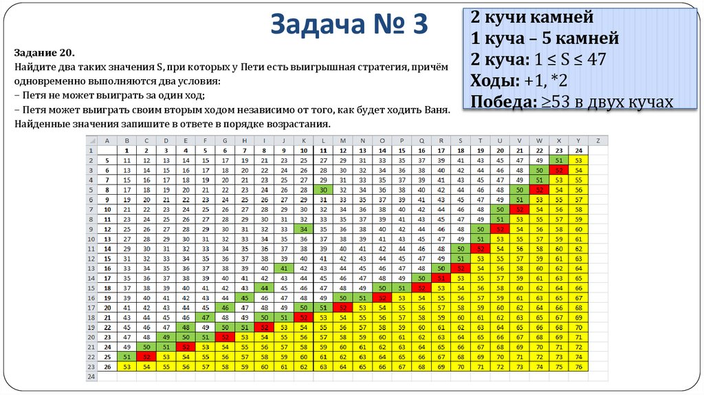 Задача № 3