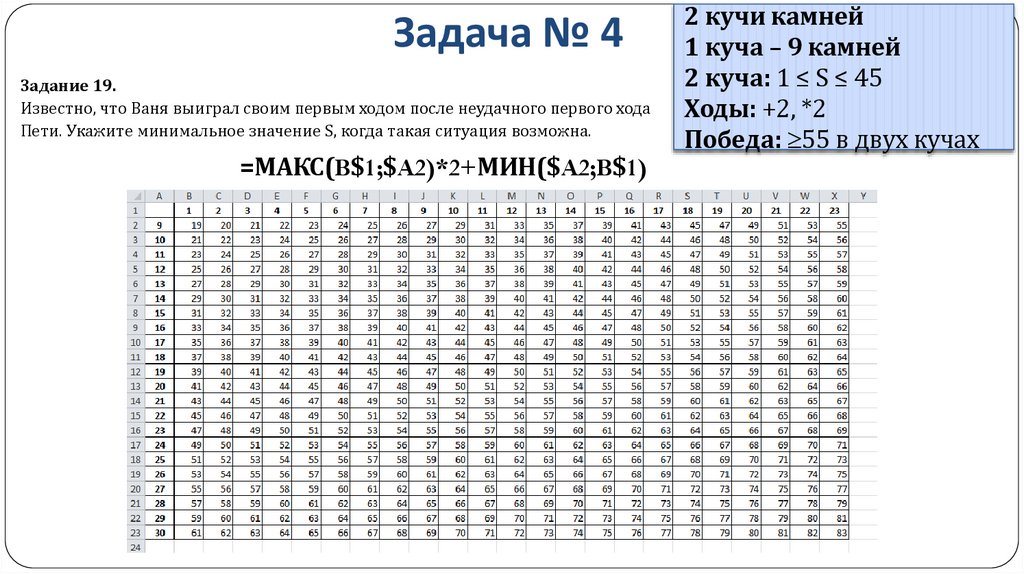Задача № 4