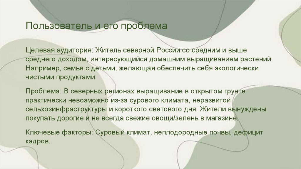 Пользователь и его проблема