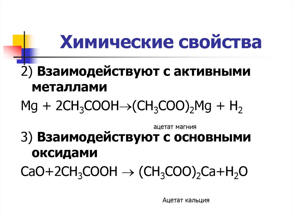Химические свойства
