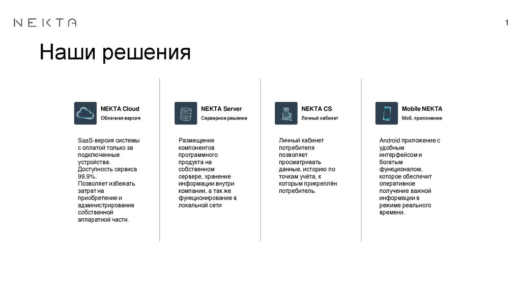 Наши решения