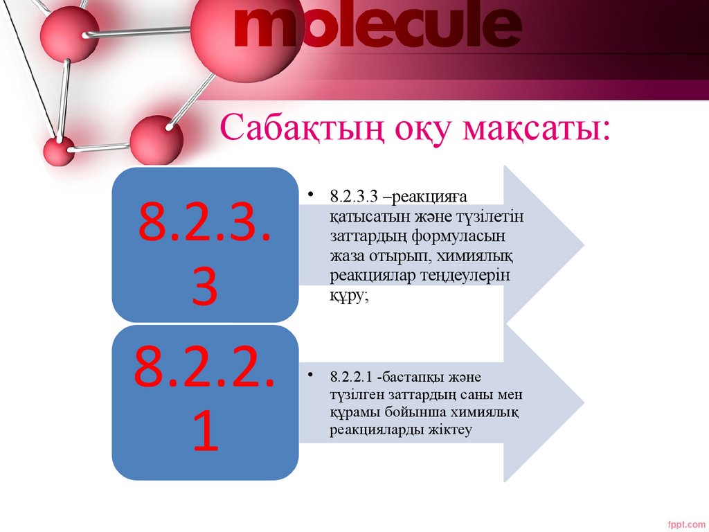 Сабақтың оқу мақсаты: