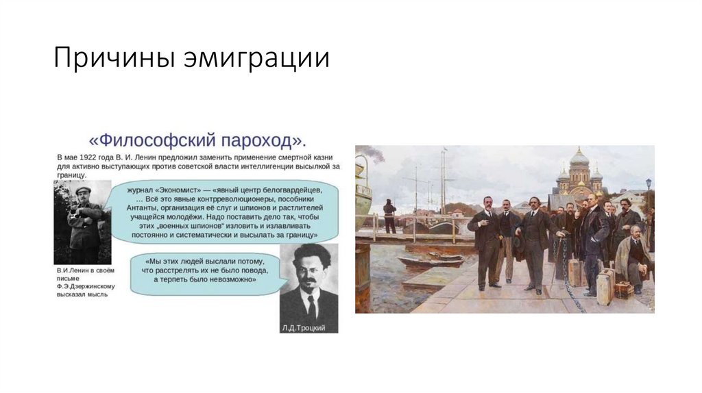 Причины эмиграции