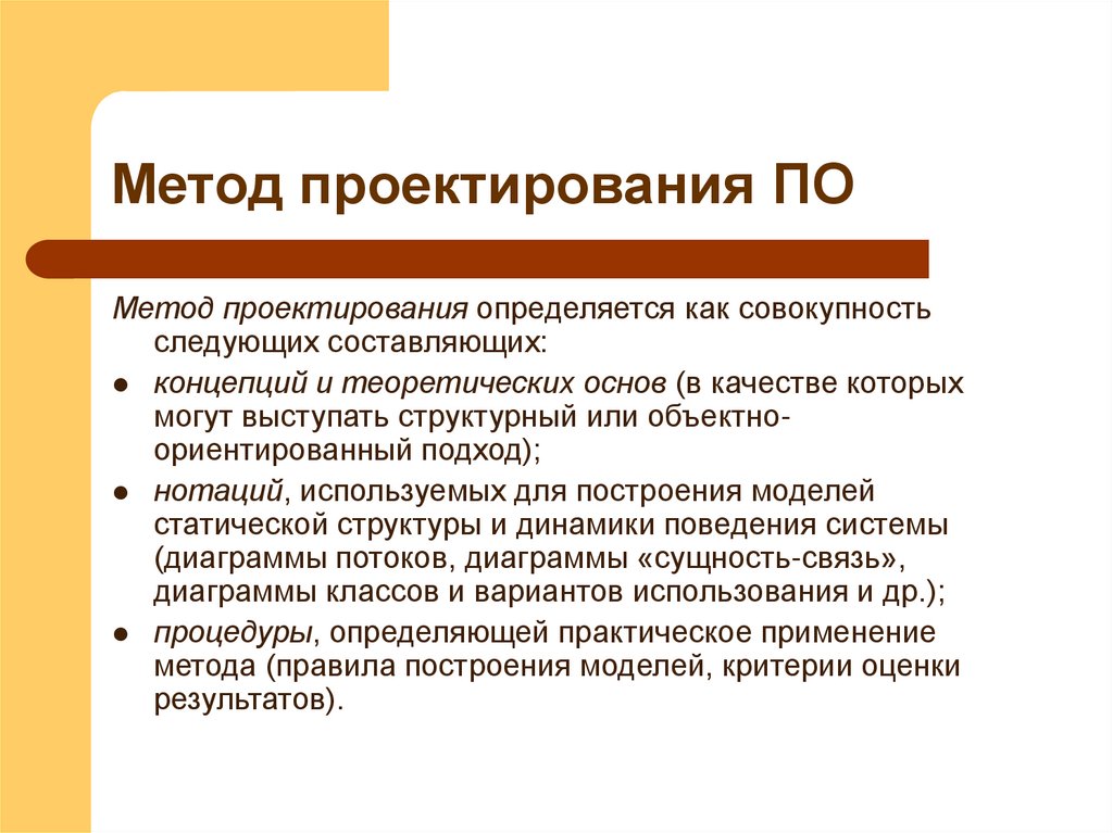 Метод проектирования ПО