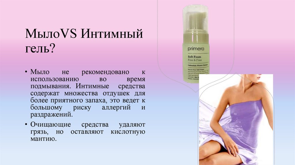 МылоVS Интимный гель?