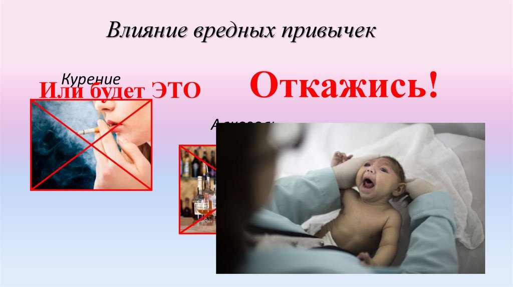 Влияние вредных привычек