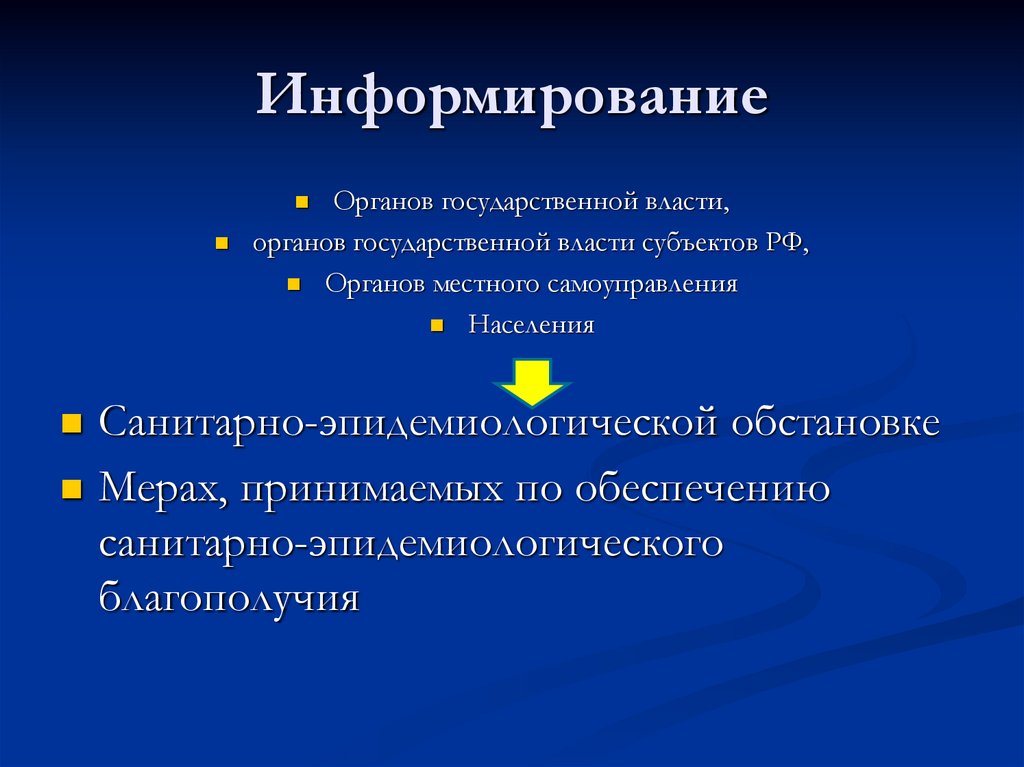 Информирование