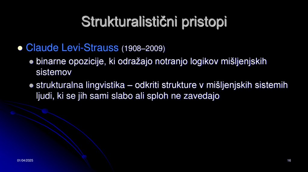 Strukturalistični pristopi