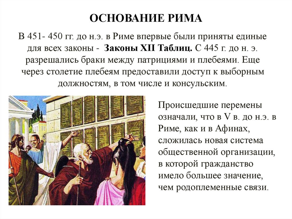 ОСНОВАНИЕ РИМА