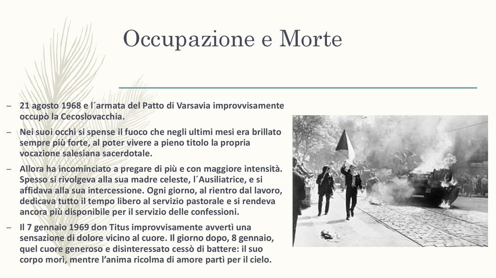 Occupazione e Morte