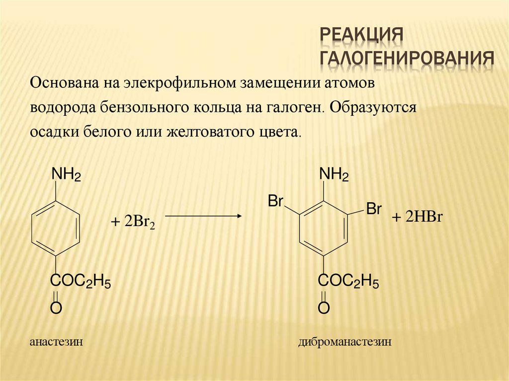 Реакция галогенирования