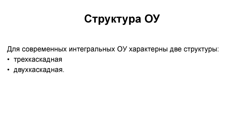 Структура ОУ