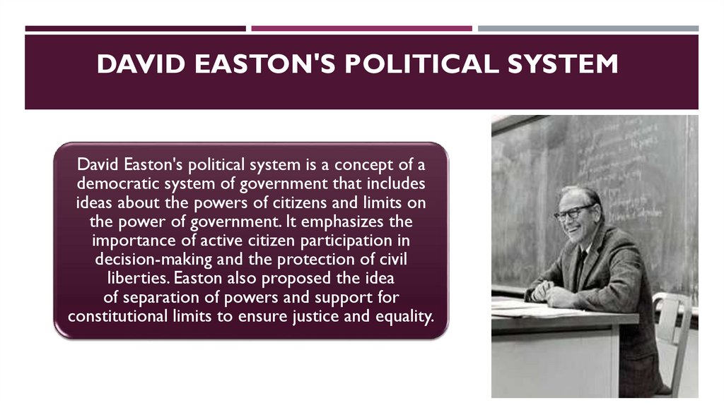 David Easton's political system